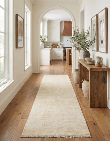 2' 7 x 10' 3 Hand Knotted Moroccan Wool Runner Rug