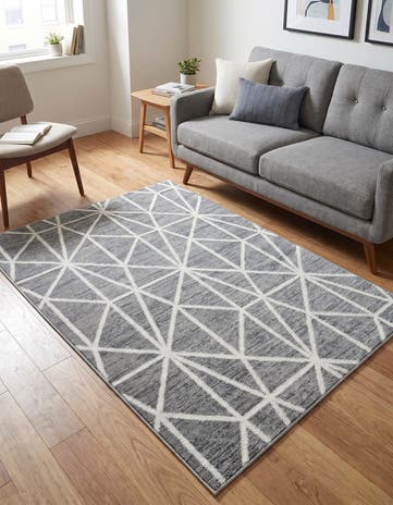 4' x 6' Lattice Trellis Rug
