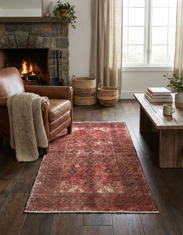 2' 10 x 5' 6 Hand Knotted Ultra Vintage Persian Wool Rug