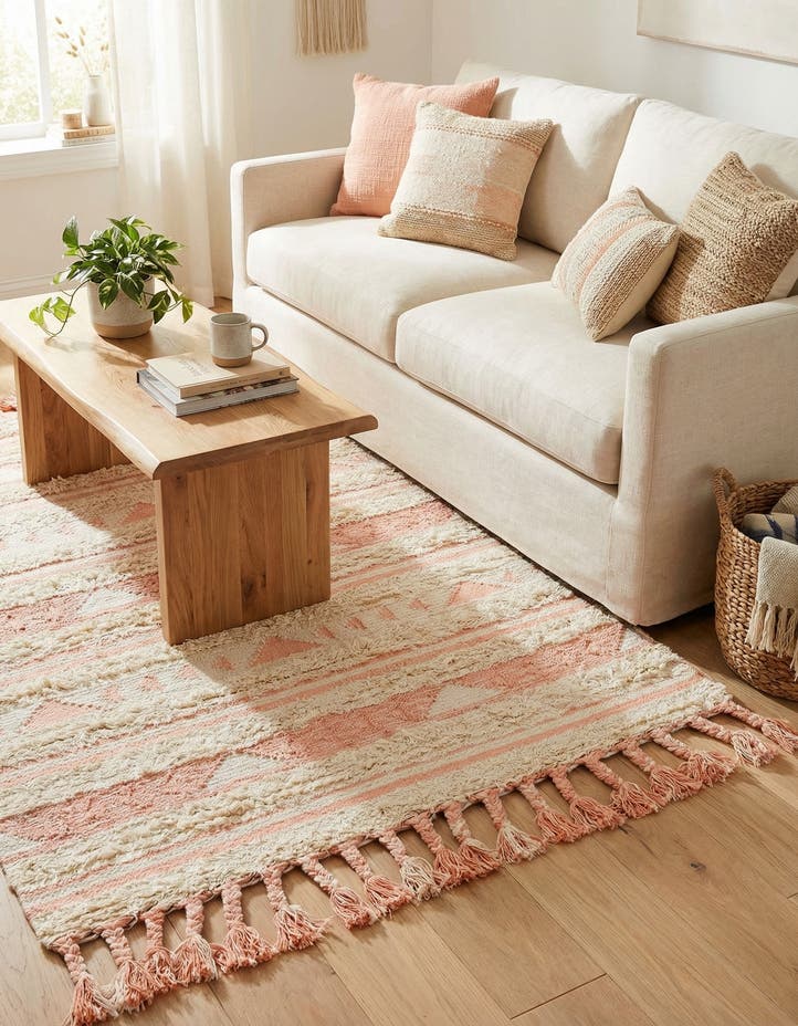 4' 1 x 6' 1 Hand Woven Arizona Wool Rug