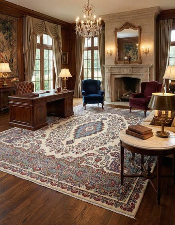 11' 1 x 12' 9 Kerman Wool Rug