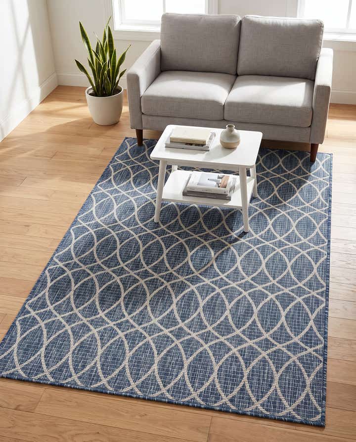 4' x 6' Easy-Clean Trellis Indoor / Outdoor Rug