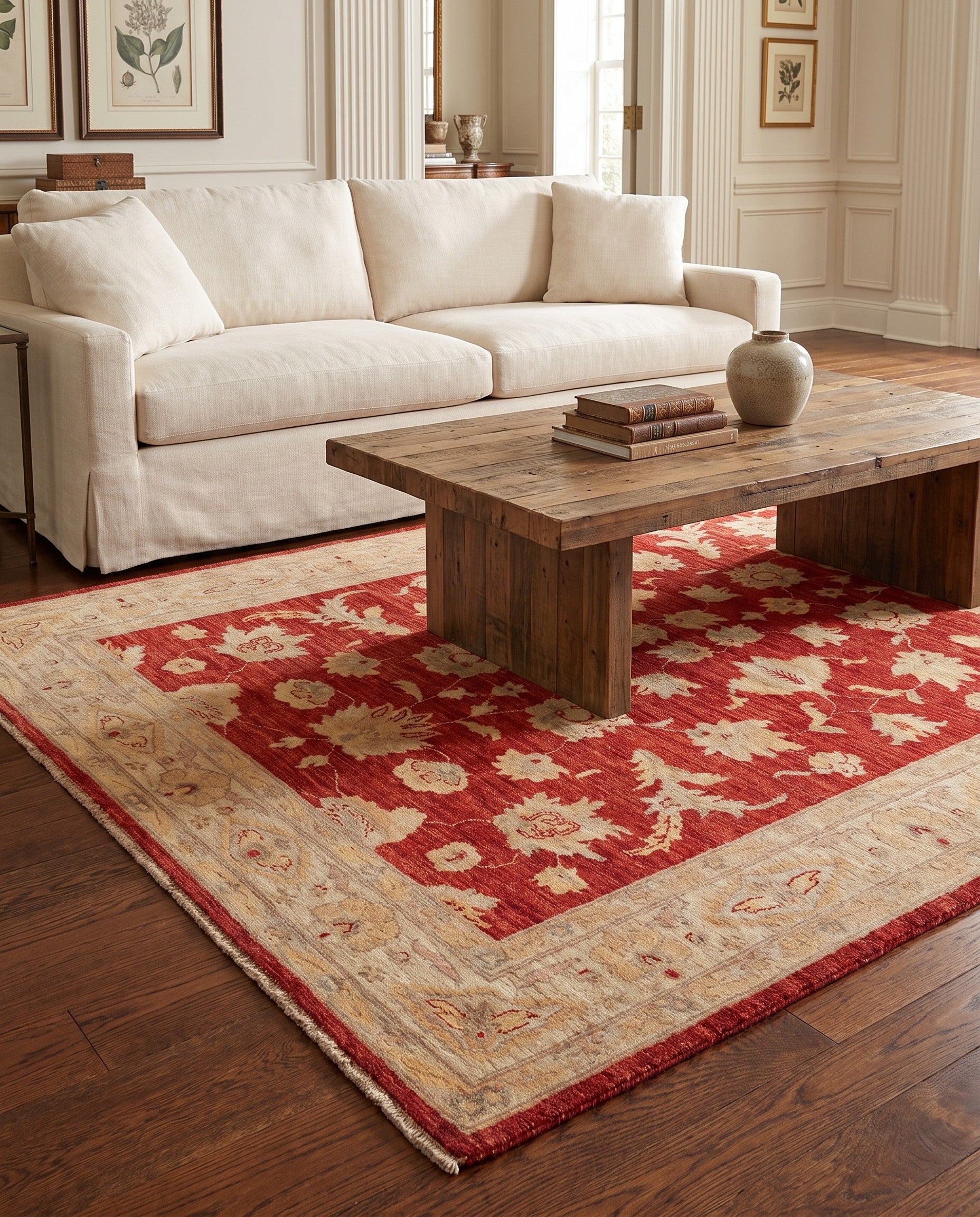 5' 6 x 7' 7 Hand Knotted Ziegler Rug
