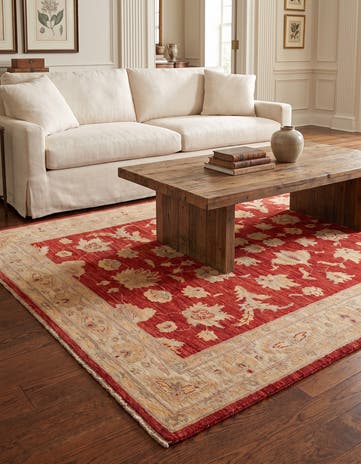 5' 6 x 7' 7 Hand Knotted Ziegler Rug
