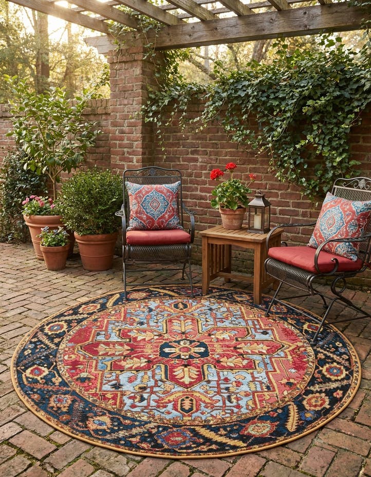 5' x 5' Easy-Clean Traditional Indoor / Ou...