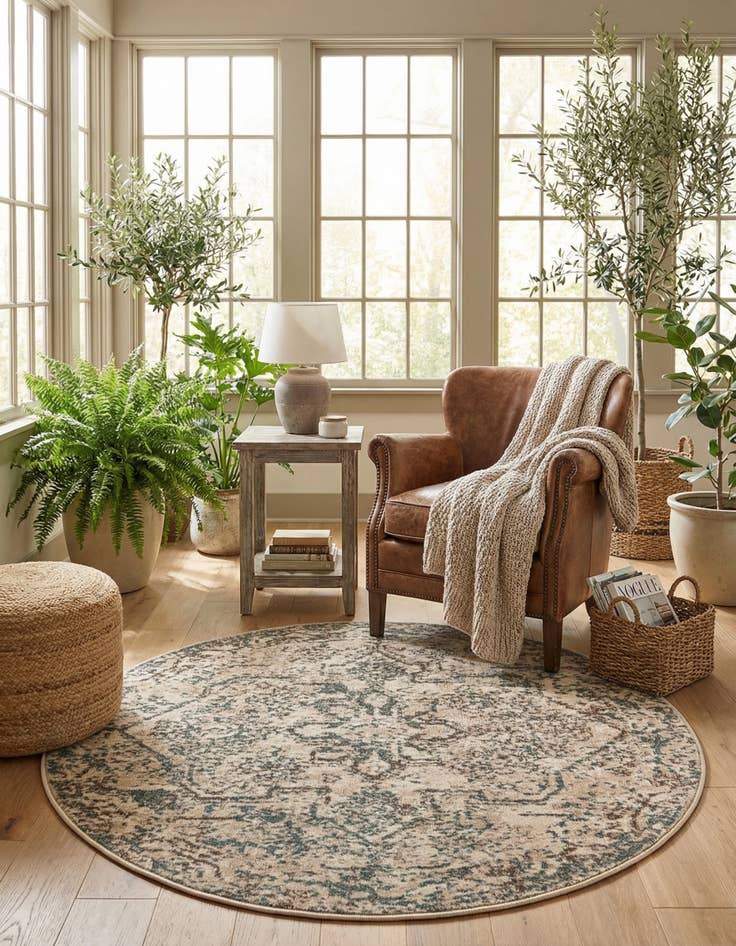 Detail image of  4' x 4' Mojave Round Rug