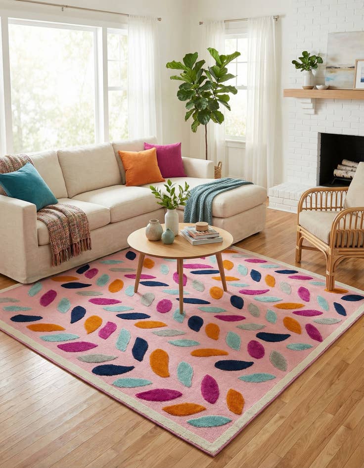 Detail image of 7' 10 x 7' 10  Washable Aruba Indoor / Outdoor Square Rug