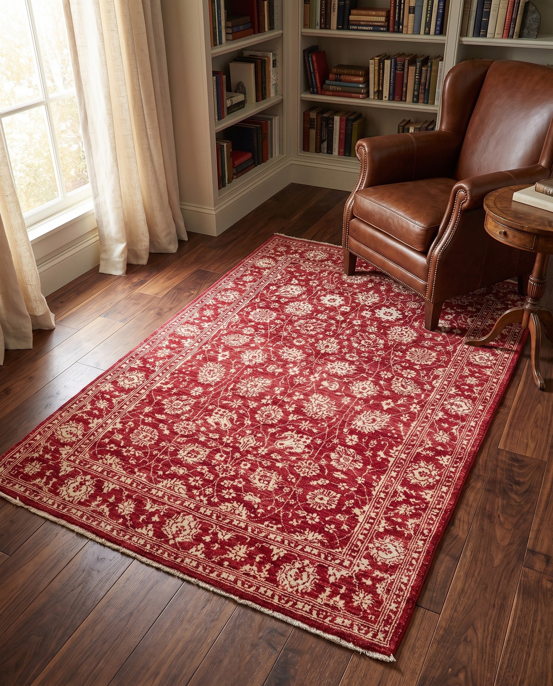 4' 1 x 6' Hand Knotted Peshawar Ziegler Rug