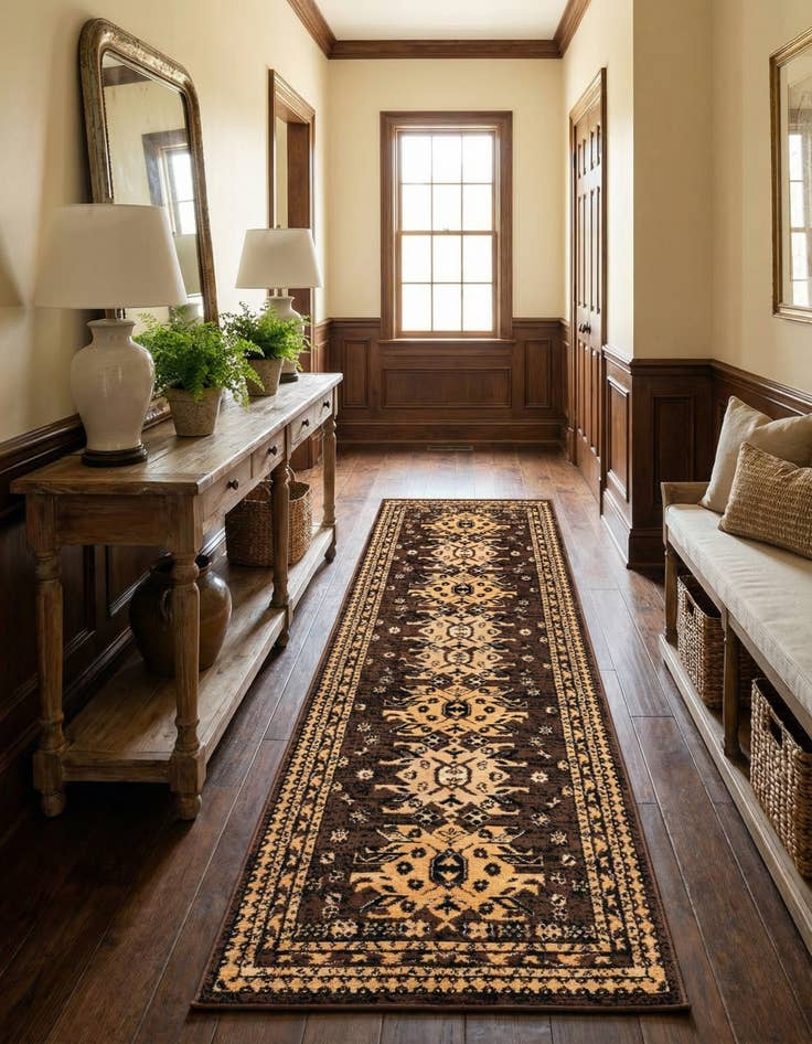 Detail image of  2' 7 x 10' Heris Runner Rug