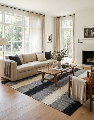 8' 5 x 9' 5 Hand Woven Kilim Modern Wool Rug