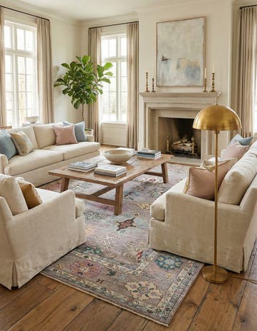 10' 2 x 13' 8 Hand Knotted Oushak Rug