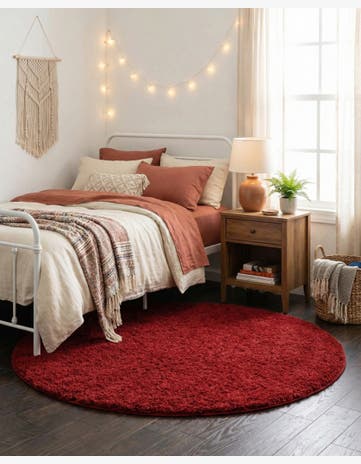 4' x 4' Everyday Shag Round Rug