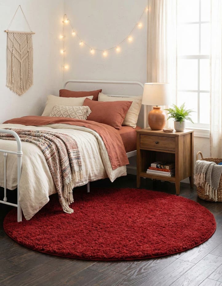 4' x 4' Everyday Shag Round Rug