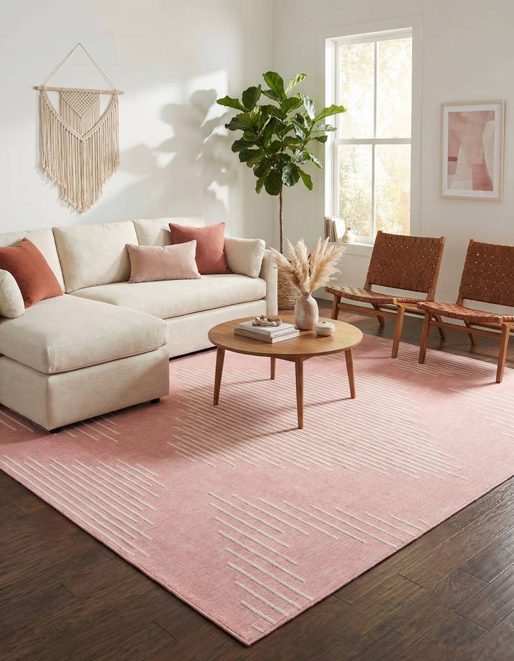 Detail image of 9' x 12' Easy-Clean Modern Indoor / Outdoor Rug