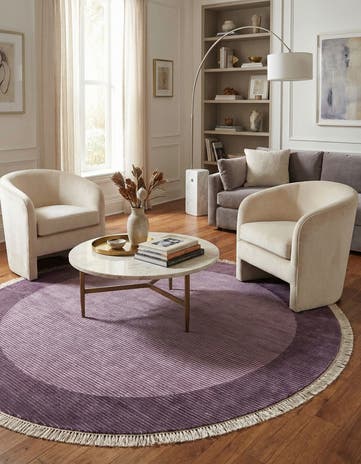 6' 6 x 6' 6 Hand Knotted Darya Wool Round Rug