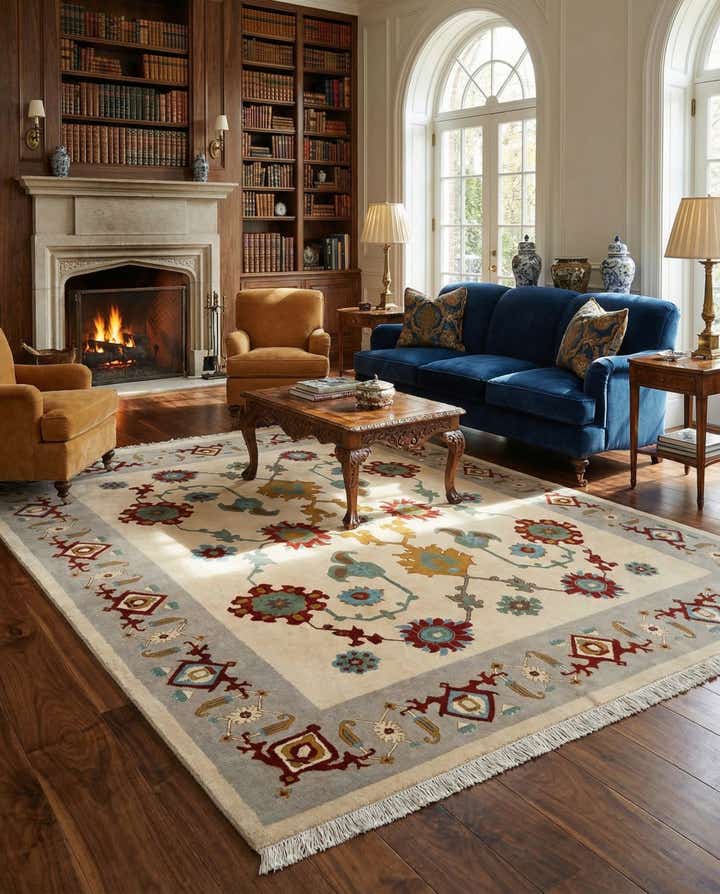 8' 2 x 9' 11 Hand Knotted Tabriz Wool Rug