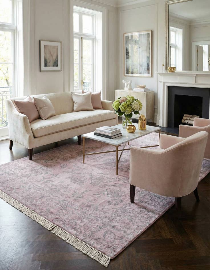 Detail image of 5' 7 x 7' 10 Hand Knotted Darya Wool Rug