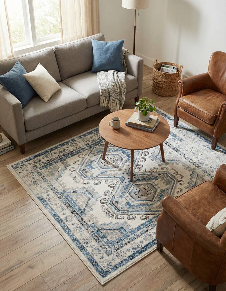 Detail image of 4' x 4' Charlotte Square Rug