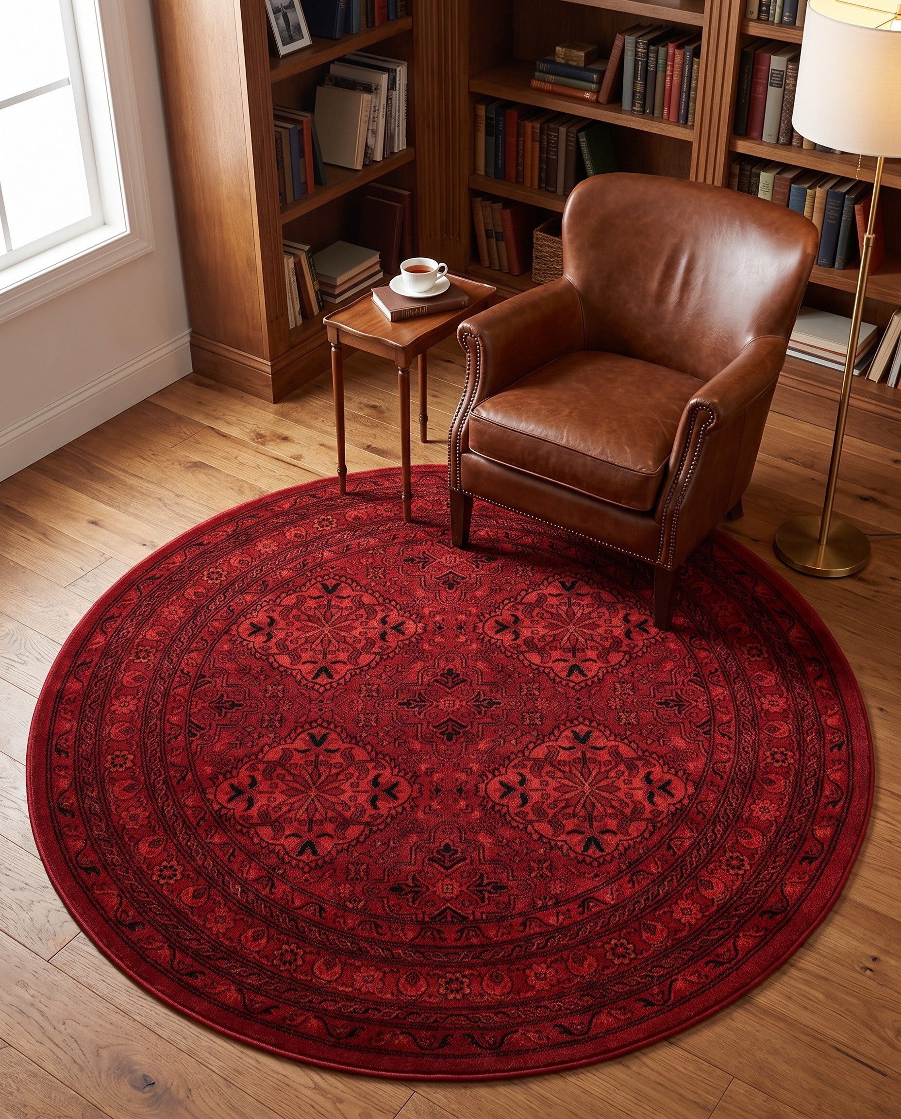 5' 3 x 5' 3 Bokhara Round Rug