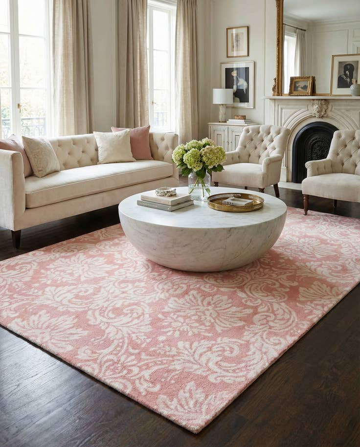 Detail image of 5' 10 x 7' 10 Hand Knotted Darya Wool Rug