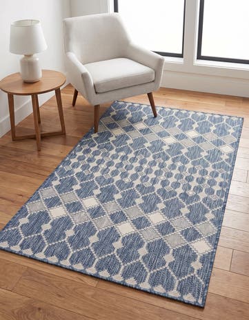 3' x 5' 3 Easy-Clean Lattice Indoor / Outdoor Rug
