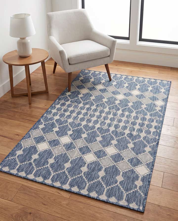 3' x 5' 3 Easy-Clean Trellis Indoor / Outdoor Rug