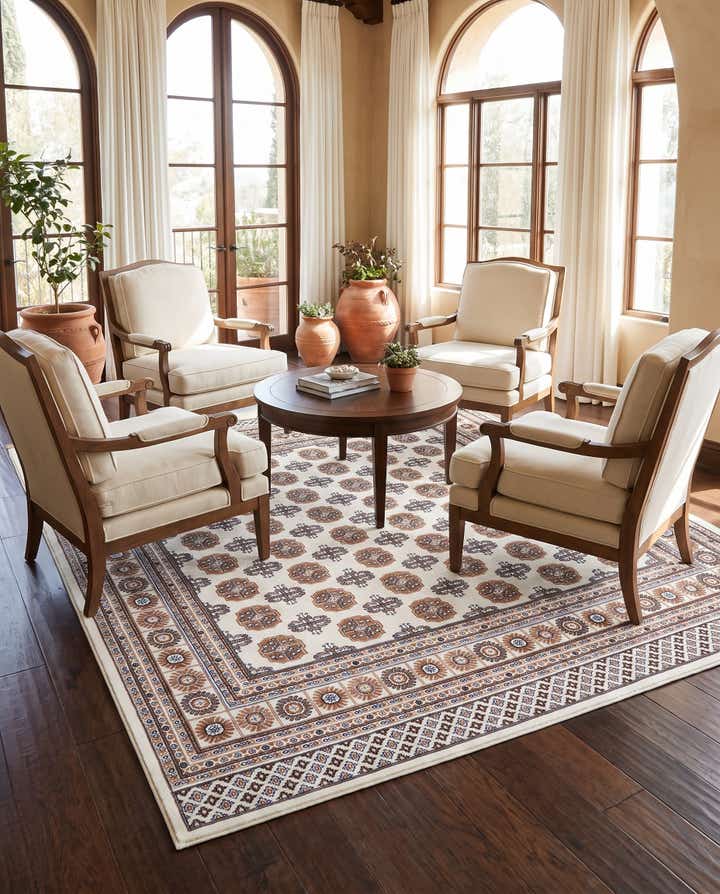 7' 10 x 7' 10 Bokhara Square Rug