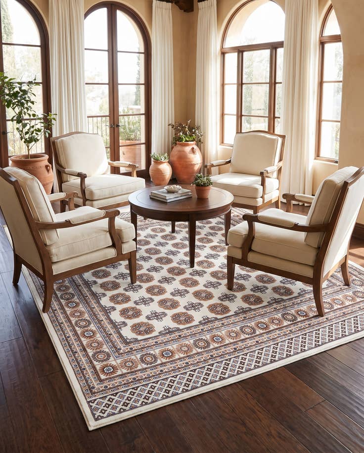 Detail image of 7' 10 x 7' 10 Bokhara Square Rug