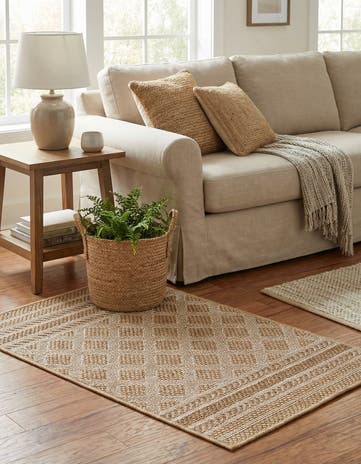 2' x 3' 1 Easy-Clean Lattice Indoor / Outdoor Rug