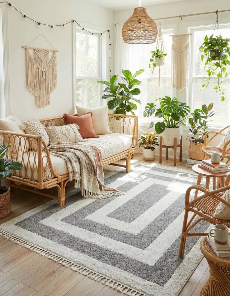 Detail image of  9' 6 x 14' 3 Boho Rug