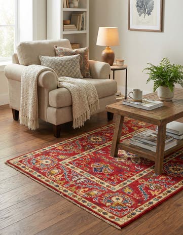 3' 1 x 4' 10 Hand Knotted Kazak Rug
