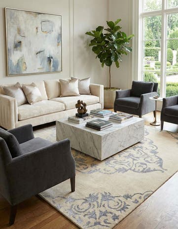 9' x 12' 8 Hand Knotted Darya Rug