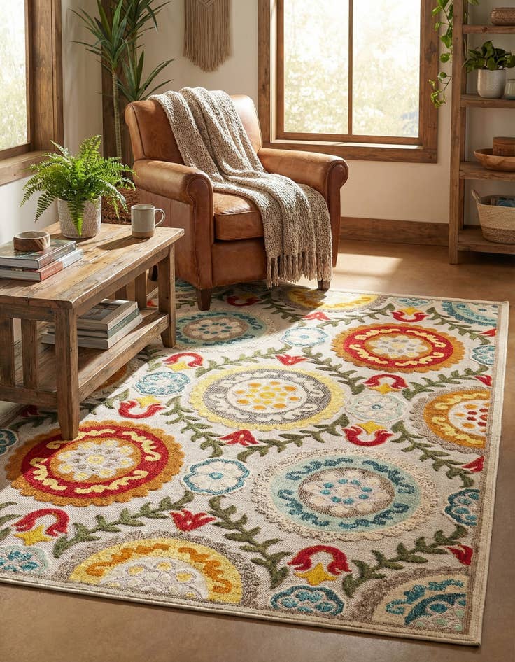 Detail image of 6' x 9'  Washable Casablanca Indoor / Outdoor Rug