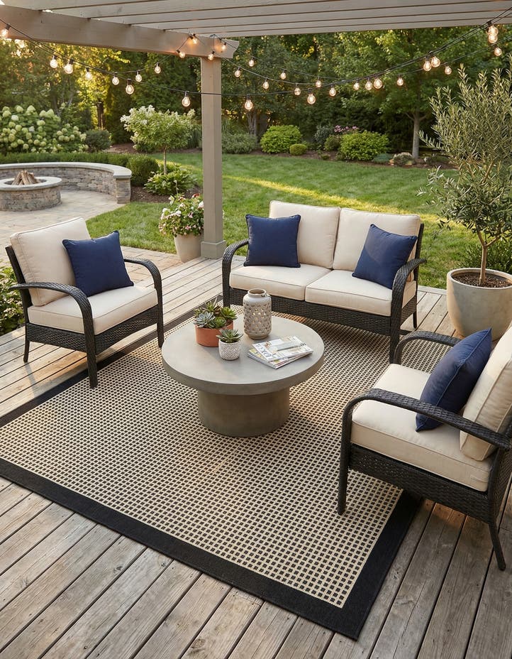 5' x 7' Easy-Clean Border Indoor / Outdoor...