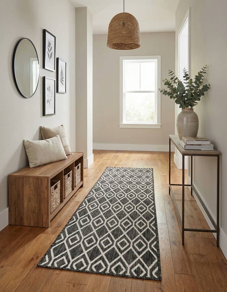 Detail image of 2' x 8' Easy-Clean Jill Zarin Turks and Caicos Indoor / Outdoor Runner Rug