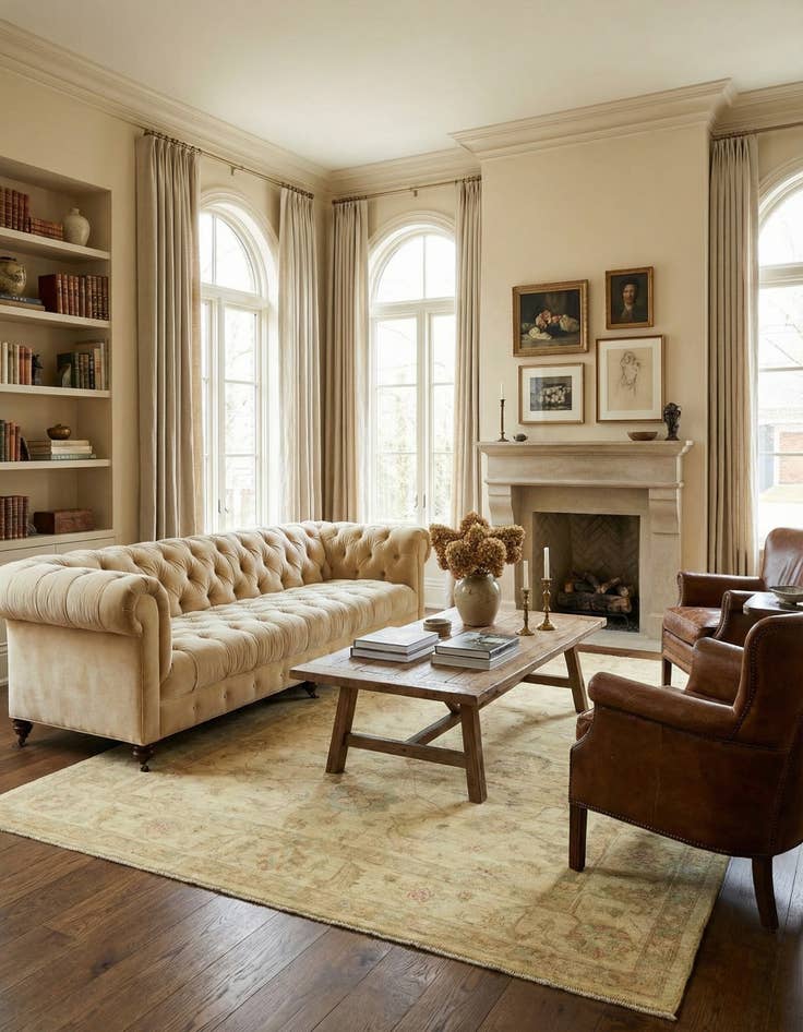 Detail image of 6' 9 x 9' 9  Hand Knotted Peshawar Ziegler Rug