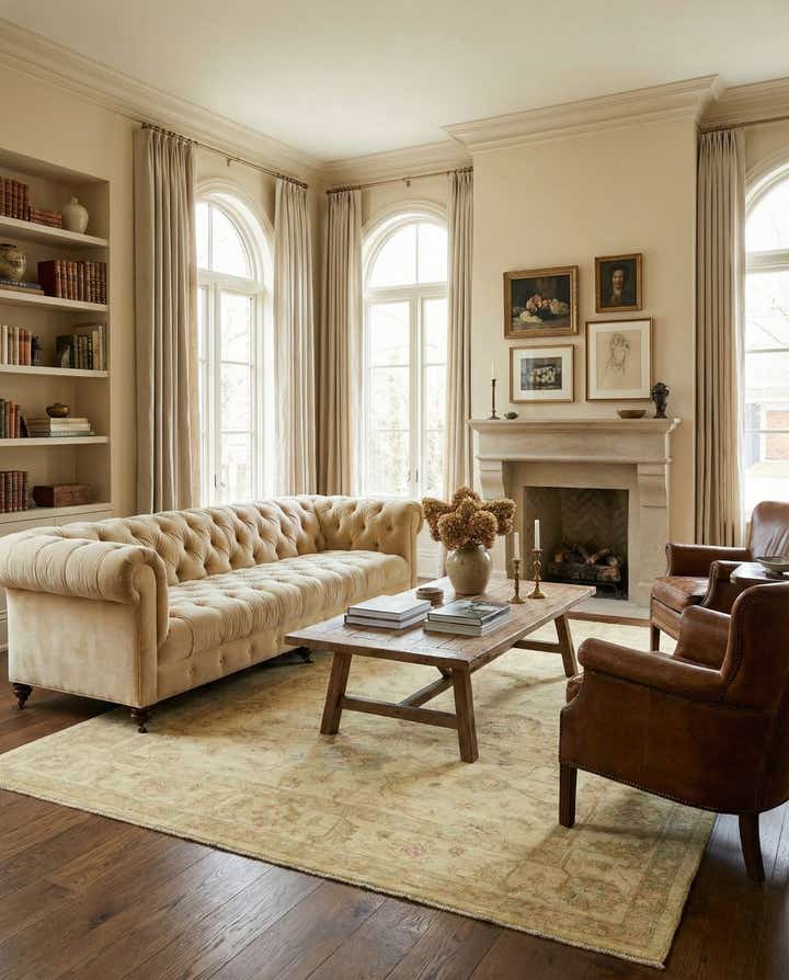 6' 9 x 9' 9 Hand Knotted Peshawar Ziegler Rug