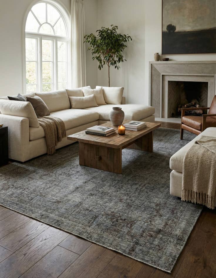 Detail image of 8' 7 x 11' 8  Hand Knotted Ultra Vintage Persian Wool Rug