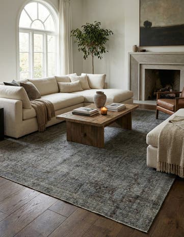 8' 7 x 11' 8 Hand Knotted Ultra Vintage Persian Wool Rug