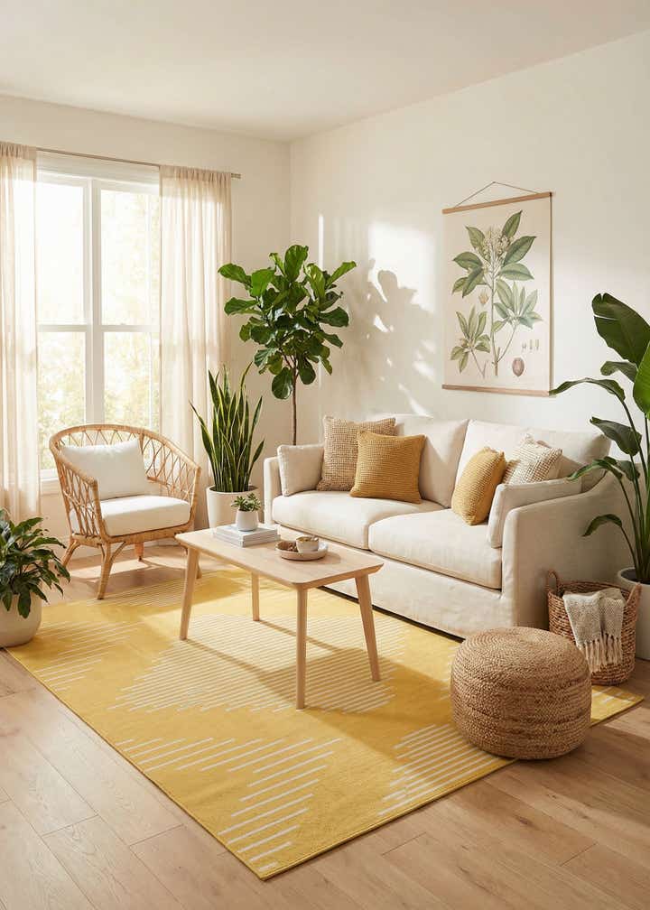 7' x 10' Easy-Clean Modern Indoor / Outdoor Rug