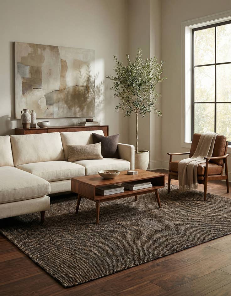 Detail image of 5' 6 x 8' 2 Juma Wool Rug