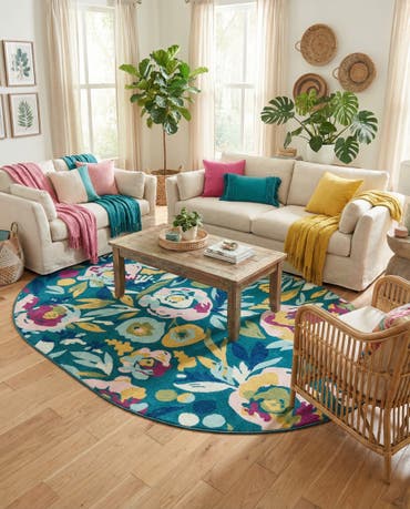  7' 10 x 10' Bloom Oval Rug