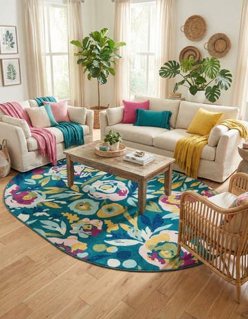 7' 10 x 10' Bloom Oval Rug