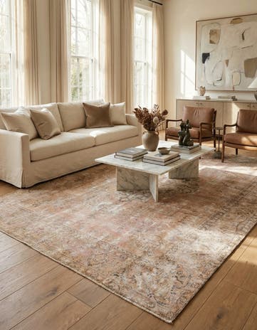 7' 10 x 11' Hand Knotted Ultra Vintage Persian Wool Rug