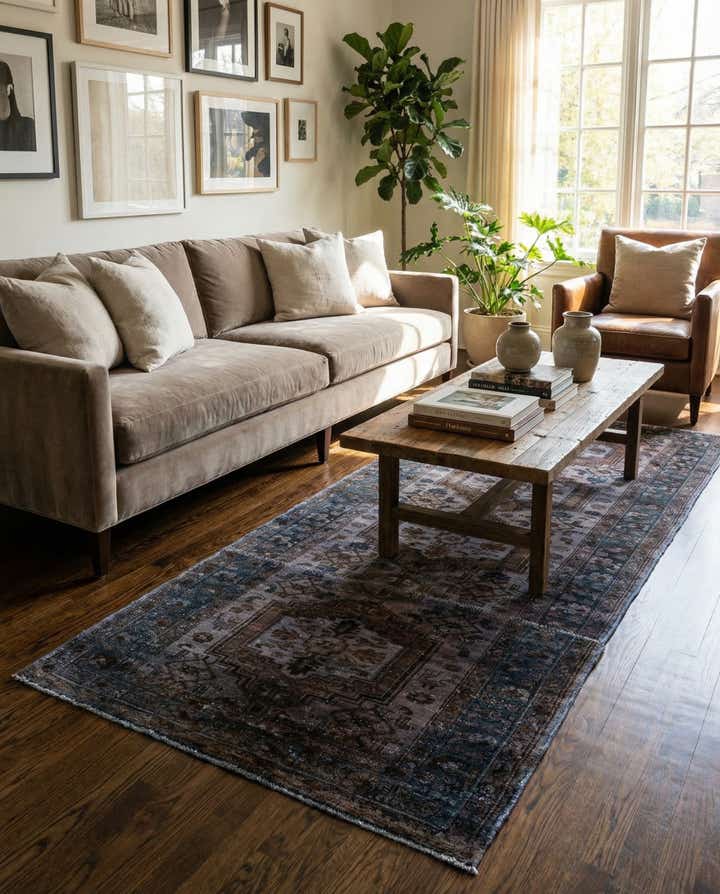 3' 6 x 8' 10 Hand Knotted Ultra Vintage Persian Wool Runner Rug