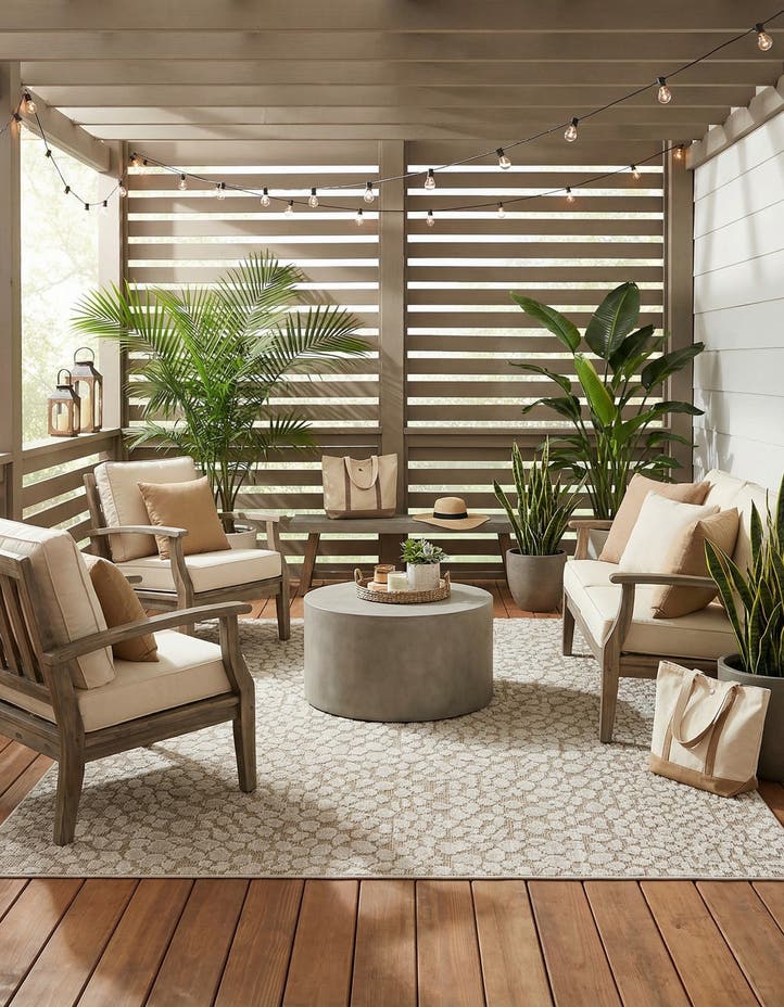 7' 10 x 10' Easy-Clean Safari Indoor / Outdoor...