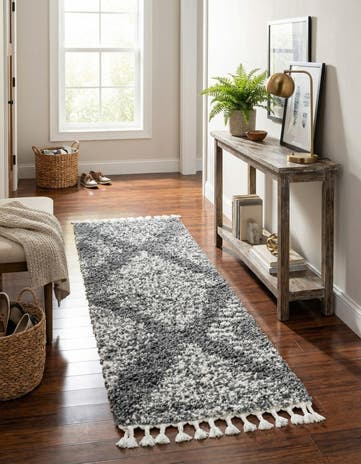2' x 8' Serenity Shag Runner Rug