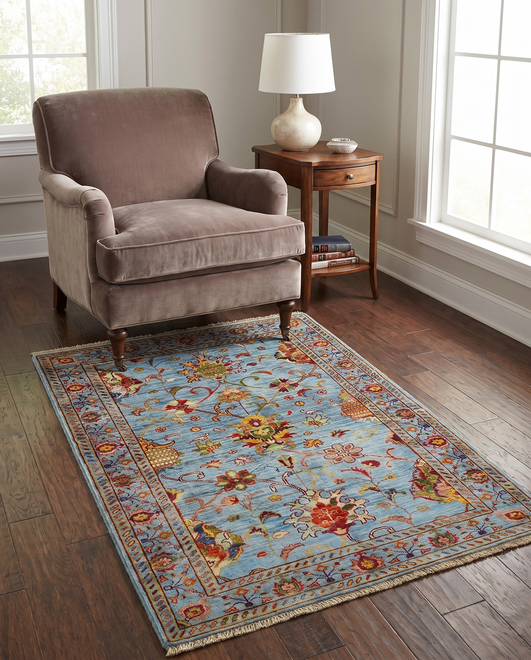 3' 6 x 5' Hand Knotted Ariana Ziegler Rug
