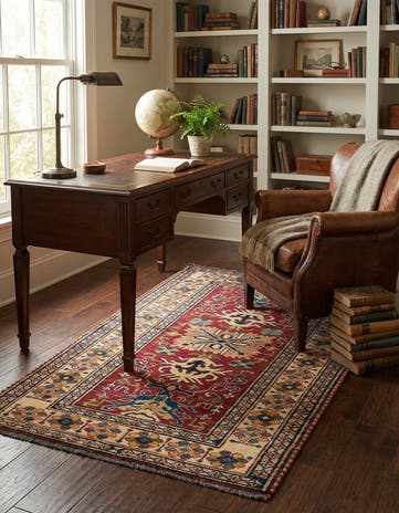 3' x 4' 10 Hand Knotted Kazak Wool Rug