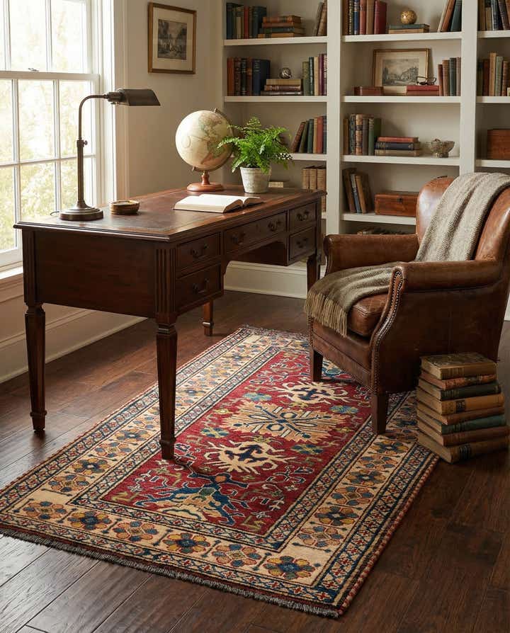 3' x 4' 10 Hand Knotted Kazak Wool Rug